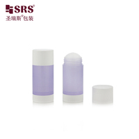 D048 Contenant vide translucide en PP pour déodorant stick à torsion, de 15 ml à 90 ml, pour baume solide et parfum