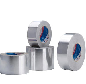 暖通空调冰箱遮蔽用优质形状自粘耐热纯铝箔胶带水活化热熔 - Product Image 2