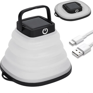 Hot Bán Xách Tay Có Thể Gập Lại Năng Lượng Mặt Trời LED Cắm Trại Đa-Mục Đích Đèn Lồng Ngoài Trời Khẩn Cấp Không Thấm Nước IP67 Lithium Có Thể Sạc Lại - Product Image 3