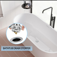 Tapón de desagüe de acero inoxidable SUS304 para baño y cocina, antidesodorante y antienredos, con filtro de pelo para suelo y fregadero