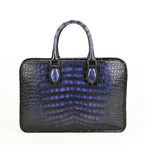 Luxus Krokodil Männer Taschen Büro Dokument Taschen Männlich Business Aktentasche Leder Handtaschen Handgemachte Männer Taschen Guangzhou Factory