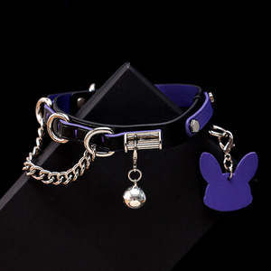 SM cuir collier cou suspendu chaîne formation adulte femme produits de sexe - Product Image 6