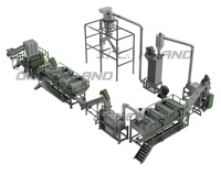 Prix de la machine de recyclage des conteneurs en plastique usagés Ligne de lavage recyclée en HDPE Ligne de lavage en plastique pour bouteilles en PE