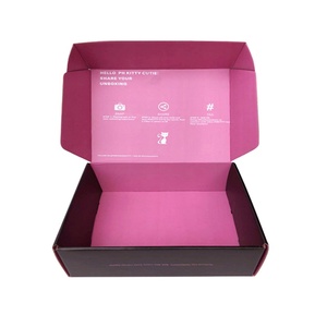 Kraft Packaging Black Kraft Corrugated Cardboard Paper Box Packaging Mailer Postal Shipping Box