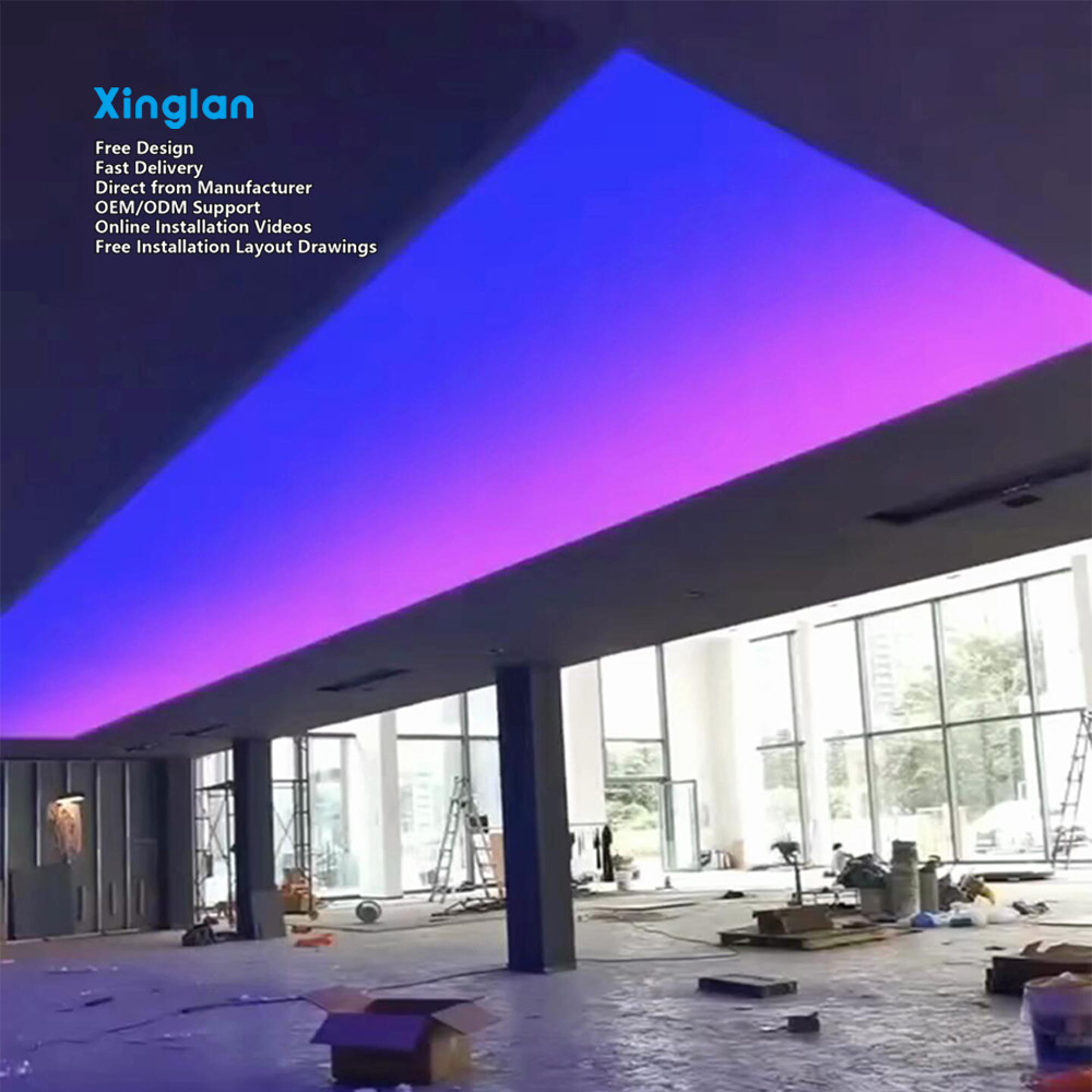 Stretch Fabric Ceilings | Stretch Ceiling Membranes | PVC Flexible Membranes | RGB Color Options Available