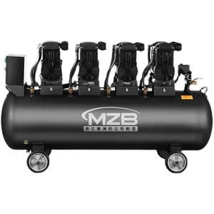 เครื่องอัดอากาศแบบไร้น้ำมัน Mzb Industrial 220V 2 สูบ แบบใบพัด สำหรับงานยานยนต์ งานไม้ และงานพ่นสี - Product Image 1