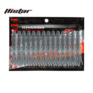 HISTAR OEM <span class=keywords><strong>BIBI</strong></span> Crevettes Haute Élasticité Conception Brillante Artificielle Leurres à Ver en Silicone Souple Leurre de <span class=keywords><strong>Pêche</strong></span> à Ver en Plastique Souple - Product Image 2