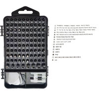Jeu de tournevis 115 en 1 Pointe de remplacement pour tournevis multi-usages