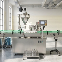 Machine automatique de remplissage et de bouchage de flacons de 5 ml, machine de remplissage et de sertissage de Pulvis Stomachicus, machine de remplissage de poudre de 1 g pour flacons en verre