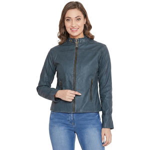 Most Popular Include the Biker (Moto), Bomber, Racer Cafe Racer, the <b>Blazer</b>, and the Trench Coat Women's <b>Leather</b> <b>Jackets</b> - Product Image 1