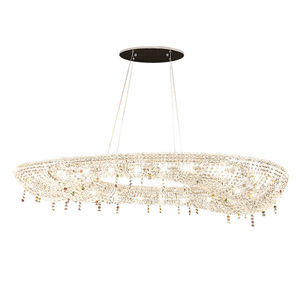 Lámpara de Araña de Cristal Italiana de Diseño de Lujo 2024, Estilo de Lujo en Blanco Cálido para el Hogar, Ideal para Comedores, Salas de Estar y Hoteles - Product Image 3