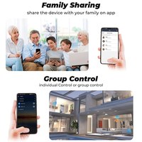 Interrupteur intelligent Wi-Fi DIY avec télécommande sans fil pour le contrôle domestique, compatible avec Alexa et Google Home