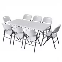 Table à vin pliable en plastique blanc de 110 cm de hauteur, directement de l'usine, portable, pour banquet, mariage, repas en plein air et utilisation hôtelière