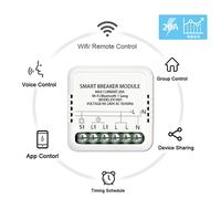 Interruptor de Relé Inteligente Tuya 2026 con Función de Medidor de Energía, Pantalla IPS Wi-Fi, Diseño de Barra, Material de PC, Automatización para Hogar, Hotel y Garaje