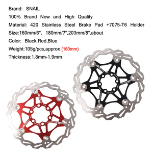 Frein à disque en alliage d'aluminium 203Mm 180Mm 160Mm Frein à disque flottant pour vélo de poche Vtt Mountain Bike And Rout Bikes Part - Product Image 5