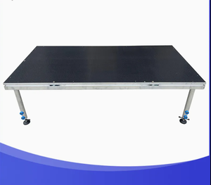 ESI Scène en aluminium à 4 pieds pour événements temporaires et pop-ups Scène en aluminium antidérapante à 4 pieds avec surface antidérapante - Product Image 4
