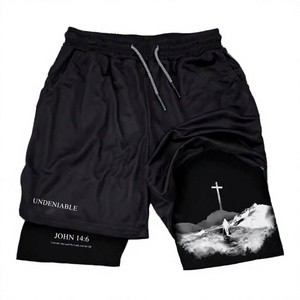 2026 New Cheap Men's Summer Beach Board <b>Shorts</b> Woven Drawstring Casual Mid Anti-Wrinkle Quick Dry Breathable - Product Image 2
