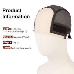 Hot Bán Glueless 4X5 Ren Dệt Tóc Giả Mũ Tóc Giả Làm Mũ Thông gió Có Thể Điều Chỉnh Dây Đeo Nhung Lưới Dome Mũ Cho Làm Tóc Giả - Product Image 2