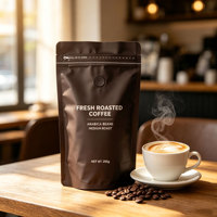 Sachet Doypack Mat Anti-Odeur Personnalisable avec Valve de Dégazage Unidirectionnelle et Fermeture Éclair pour le Stockage du Café, du Thé et des Noix