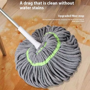 Mopa de Microfibra al por Mayor, Fácil de Escurrir, Manos Libres, para Limpieza de Pisos, con Mango Largo, Autoescurrible - Product Image 6