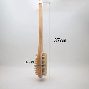 Long Handle <b>Bath</b> Brush 2-in-1 Boar Bristle Body Scrubber for Shower - Product Image 1