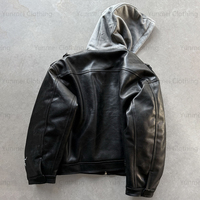 Veste en cuir pour homme de haute qualité, personnalisée, d'hiver, noire, en cuir véritable, style varsity, avec des patchs en chenille à la mode, broderie