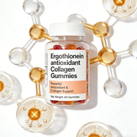 Capsules de collagène antioxydant à l'ergothionéine, sans sucre, amélioration de la peau anti-âge, flacon