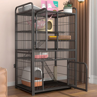 Villa pour chat en métal robuste en gros |   Cage pliable pour chat à 4 niveaux |   Habitat intérieur écologique pour animaux de compagnie destiné aux détaillants