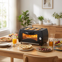 Four électrique tandoor 2100W à coque métallique avec thermostat réglable pour la cuisson de Naan, Chapati, Lahmacun, Pane – Usage domestique et commercial