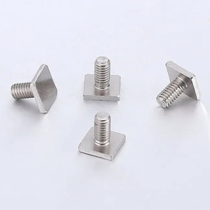 Fixations en acier inoxydable, boulons à tête plate carrée, vis mécaniques carrées entièrement filetées, vis pour béton préfabriqué, vis à marteau, vis en T - Product Image 1