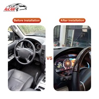 AuCAR — système Linux 12.3 ", 1 go-4 go, écran multimédia HD, panneau d'instruments, pour Mitsubishi Pajero 2006-2016