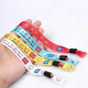 YoYa Brand Factory Wholesales High Quality Custom Disposable Adjustable Woven Fabric Band Folk Art CMYK Printed Promotional
