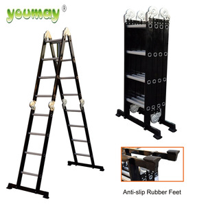 <span class=keywords><strong>Escalera</strong></span> Multiusos Simple <span class=keywords><strong>de</strong></span> <span class=keywords><strong>Aluminio</strong></span>, <span class=keywords><strong>16</strong></span> Peldaños, Plegable, <span class=keywords><strong>Precio</strong></span> Directo <span class=keywords><strong>de</strong></span> Fábrica - Product Image 2