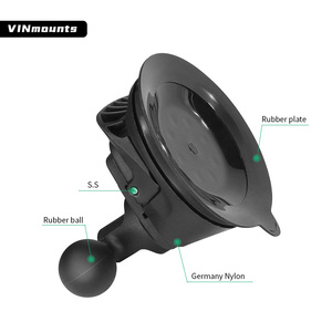 Soporte de bola con bloqueo giratorio y base de ventosa para ventana, rotación de 360 grados para brazo de doble articulación RAM, accesorio para teléfonos y cámaras de acción - Product Image 2
