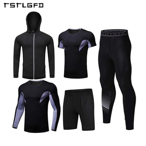 Người Đàn Ông Của Mùa Đông Thể Thao Trang Phục In Nén Quần Áo Sơ Mi Hàng Đầu Dài Tay Áo Bộ Chống Nhăn Trọng Lượng Nhẹ Sau Thể Thao - Product Image 2