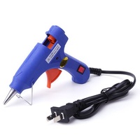 Pistolet à colle chaude à haute température 20W outil de réparation pistolet à chaleur bleu Mini pistolet avec déclencheur prise US/EU