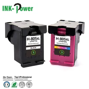 INK-POWER 805 XL805XLプレミアムカラー再生インクジェットインクカートリッジHP805HP805XL Deskjet 12002700プリンター用