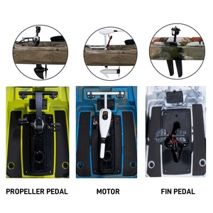 Nuevo Kayak <span class=keywords><strong>de</strong></span> Pesca Individual <span class=keywords><strong>de</strong></span> 12 Pies HDPE, Canoa Multi-Recreativa con Sistema <span class=keywords><strong>de</strong></span> Pedales o Motor para Uso al Aire Libre - Product Image 3