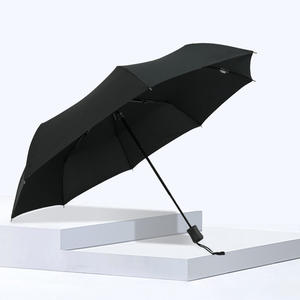 Parapluie pliable de 21 pouces, compact, léger, protection UV, portable, imperméable, ouverture manuelle, poignée en <span class=keywords><strong>plastique</strong></span>, logo personnalisé, extérieur - Product Image 1