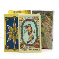 Jeu de cartes de tarot / oracle à impression personnalisée avec livres, cartes d'affirmation de l'esprit personnalisées avec boîte à la demande