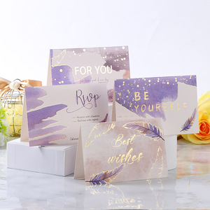 Juego de Tarjetas de Felicitación Creativas con Lámina Dorada de Lujo y Tarjetas de Agradecimiento Plegables de Alta Calidad - Product Image 3