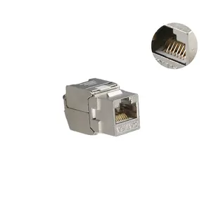 Toolless סוג RJ45 Cat6A Keystone שקע FTP מודולרי שקע