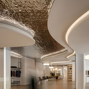 Panneaux de mur-rideau modernes transparents à surface miroir, anti-corrosion, pour l'extérieur des bâtiments, design contemporain - Product Image 3