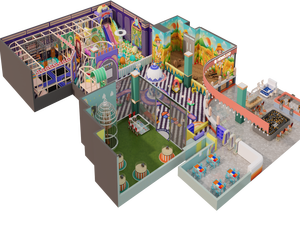 Équipement <span class=keywords><strong>de</strong></span> jeu intérieur personnalisé pour aire <span class=keywords><strong>de</strong></span> jeux, avec toboggan, piscine à balles, labyrinthe, trampoline, mur d'escalade, parcours d'obstacles ninja - Product Image 1
