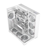 Estilo popular Gaming Pc Case Full Tower Gabinete de computadora de escritorio Funda de computadora Funda blanca