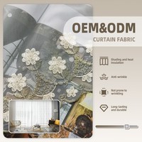ColorsTex ODM OEM Tissu de rideau léger et transparent en polyester non tissé teint en fil de haute qualité, vendu au mètre
