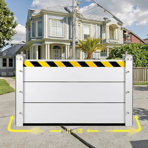 Barrière anti-inondation amovible en aluminium robuste avec joint EPDM pour porte de garage et protection contre les inondations à domicile - Product Image 1