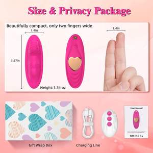 मिनी तितली क्लिटोरल पहनने योग्य दोहरी वाइब्रेटर गुलाब 100% वाटरप्रूफ सिलिकॉन ऐप रिमोट कंट्रोल पैंटी वाइब्रेटर 9 आवृत्तियों - Product Image 4