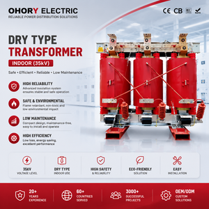 Transformador de Tipo Seco para Interiores de 35kV, Resina Epoxi Fundida, Baja Pérdida, para Construcción de Subestaciones, Certificado CE, CESI, UL, CNAS, OEM - Product Image 1