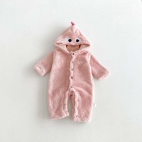 Combinaison à capuche mignonne en forme de dinosaure pour bébé, tenue unisexe à manches longues pour l'automne et l'hiver